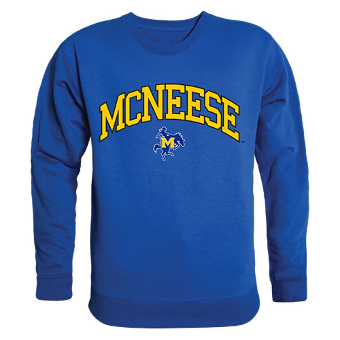 McNeese State University Campus Crewneck Pullover Sweatshirt Sweater Royal