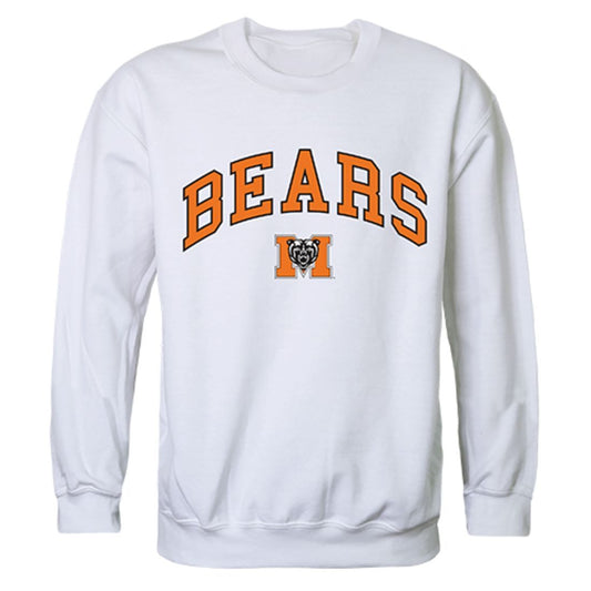 Mercer University Campus Crewneck Pullover Sweatshirt Sweater White