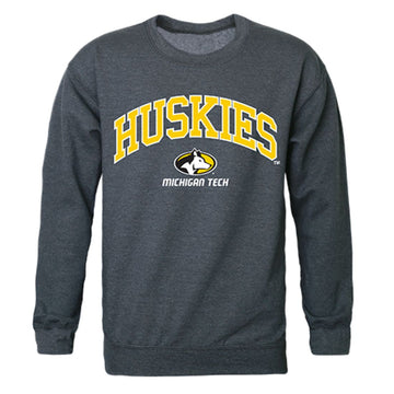 Michigan Technological University Campus Crewneck Pullover Sweatshirt Sweater Heather Charcoal