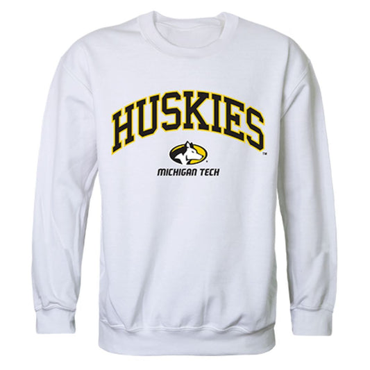 Michigan Technological University Campus Crewneck Pullover Sweatshirt Sweater White