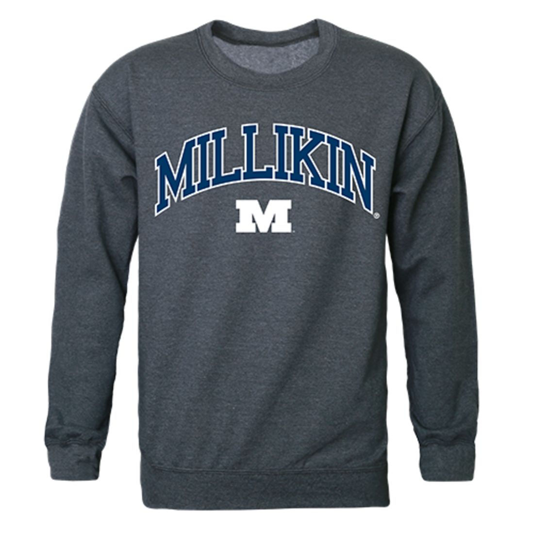 Millikin University Campus Crewneck Pullover Sweatshirt Sweater Heather Charcoal
