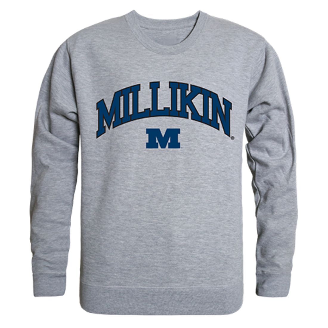 Millikin University Campus Crewneck Pullover Sweatshirt Sweater Heather Grey