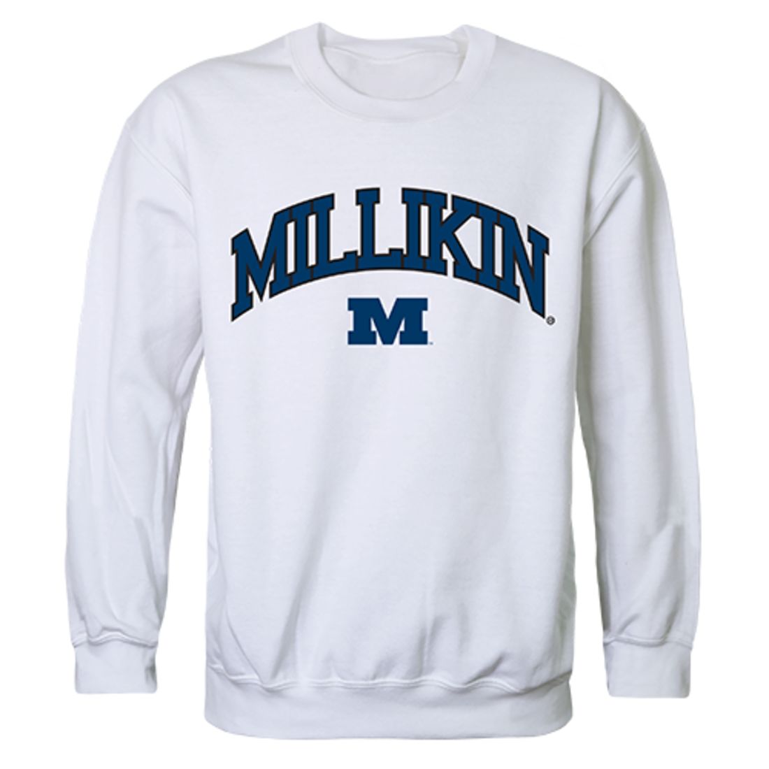 Millikin University Campus Crewneck Pullover Sweatshirt Sweater White
