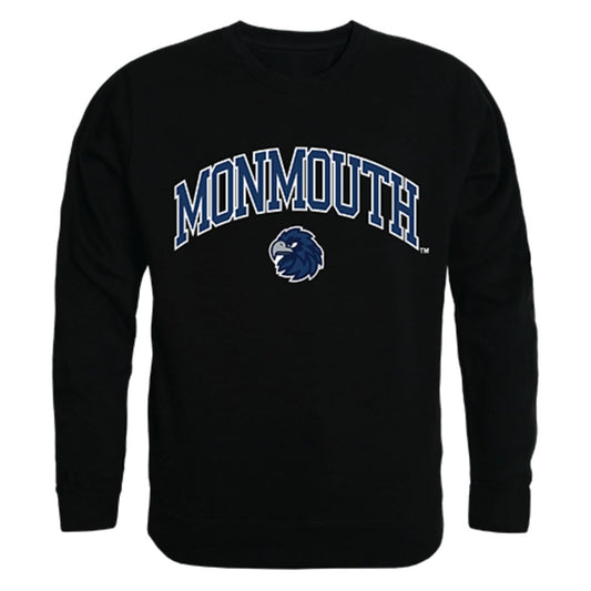 Monmouth University Campus Crewneck Pullover Sweatshirt Sweater Black