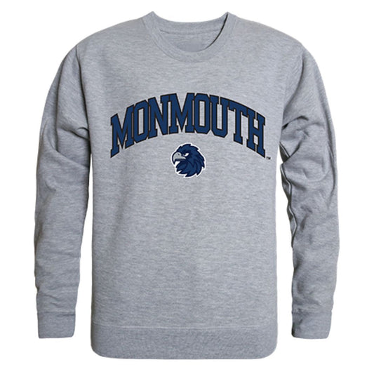 Monmouth University Campus Crewneck Pullover Sweatshirt Sweater Heather Grey