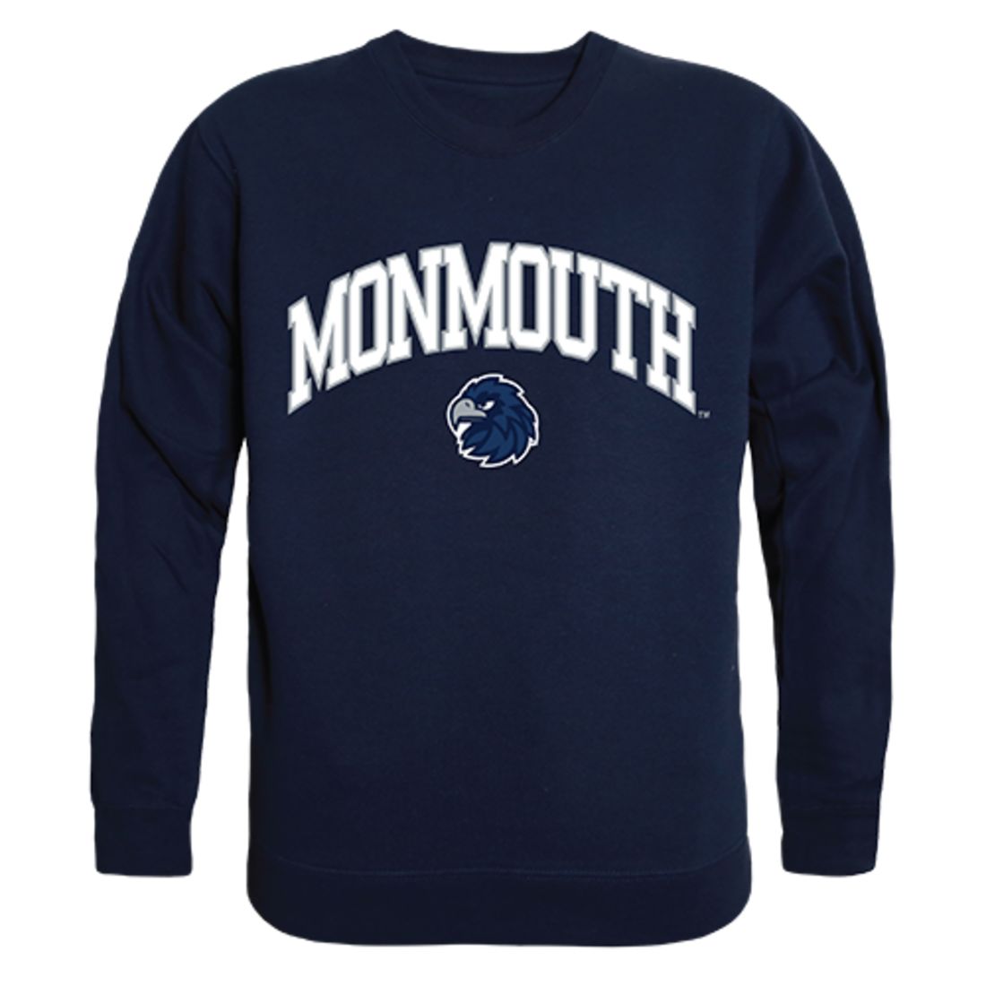 Monmouth University Campus Crewneck Pullover Sweatshirt Sweater Navy