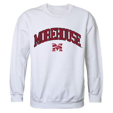 Morehouse College Campus Crewneck Pullover Sweatshirt Sweater White
