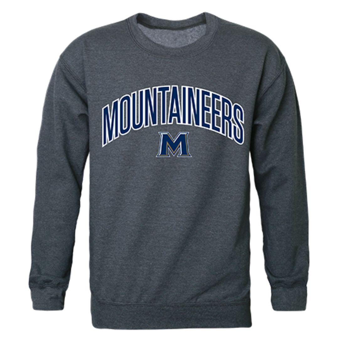 Mount St Marys University Campus Crewneck Pullover Sweatshirt Sweater Heather Charcoal
