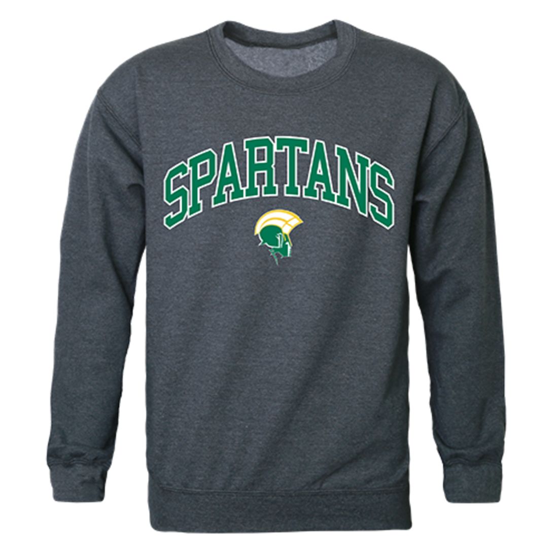 NSU Norfolk State University Campus Crewneck Pullover Sweatshirt Sweater Heather Charcoal