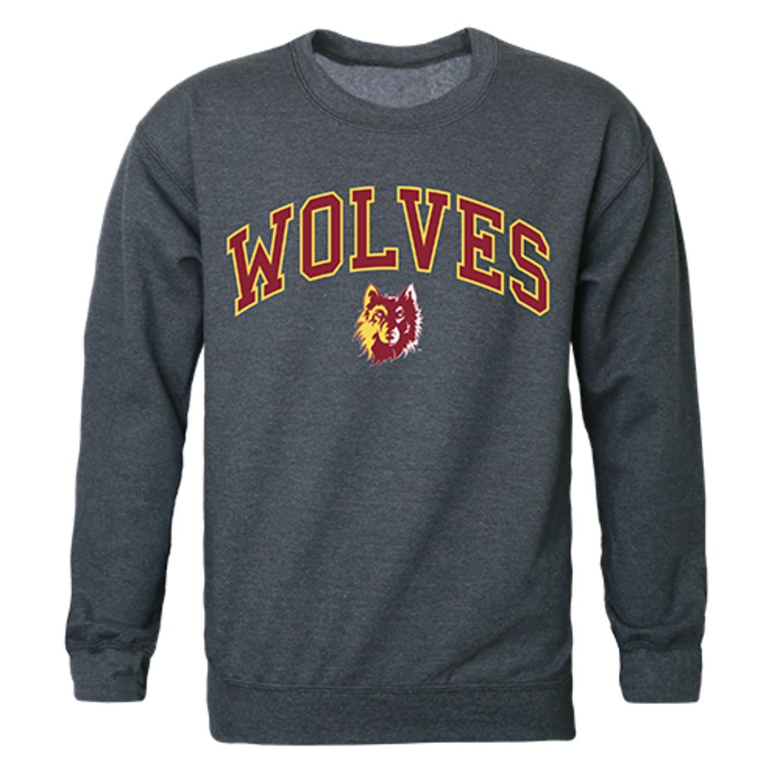 NSU Northern State University Campus Crewneck Pullover Sweatshirt Sweater Heather Charcoal