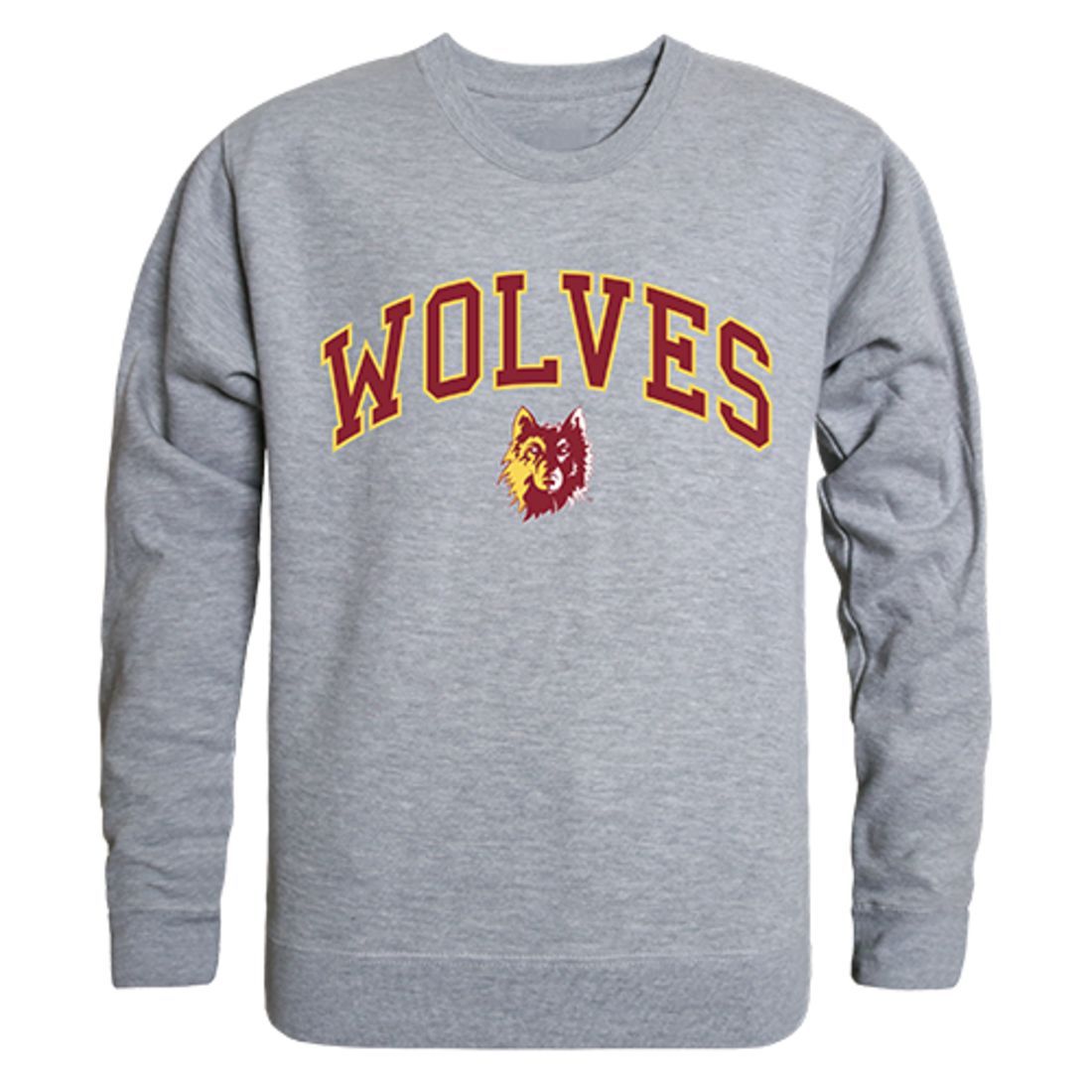 NSU Northern State University Campus Crewneck Pullover Sweatshirt Sweater Heather Grey