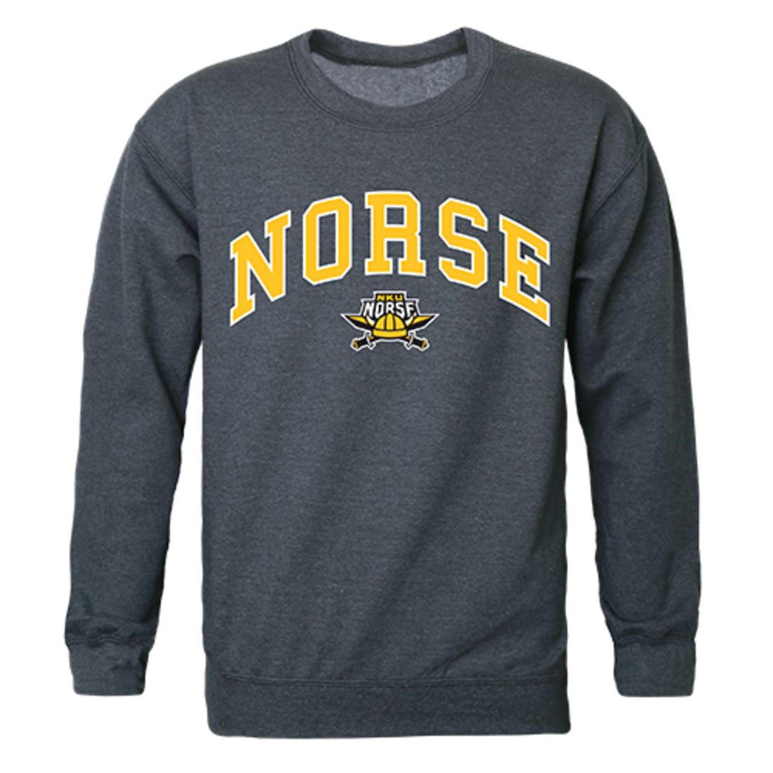 NKU Northern Kentucky University Campus Crewneck Pullover Sweatshirt Sweater Heather Charcoal