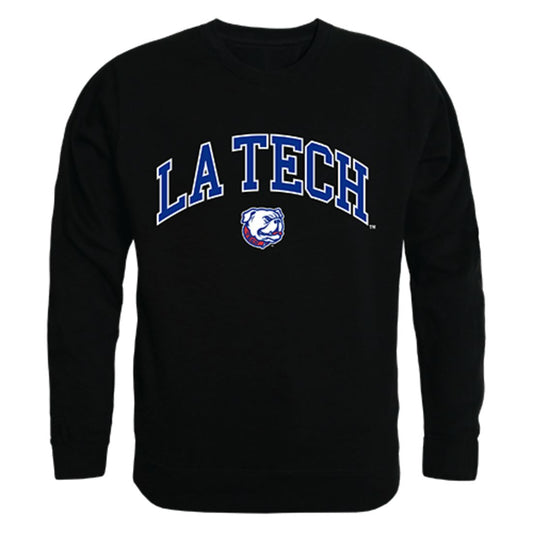Louisiana Tech University Campus Crewneck Pullover Sweatshirt Sweater Black