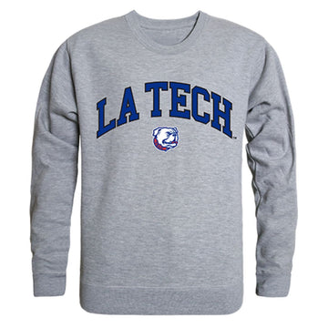 Louisiana Tech University Campus Crewneck Pullover Sweatshirt Sweater Heather Grey