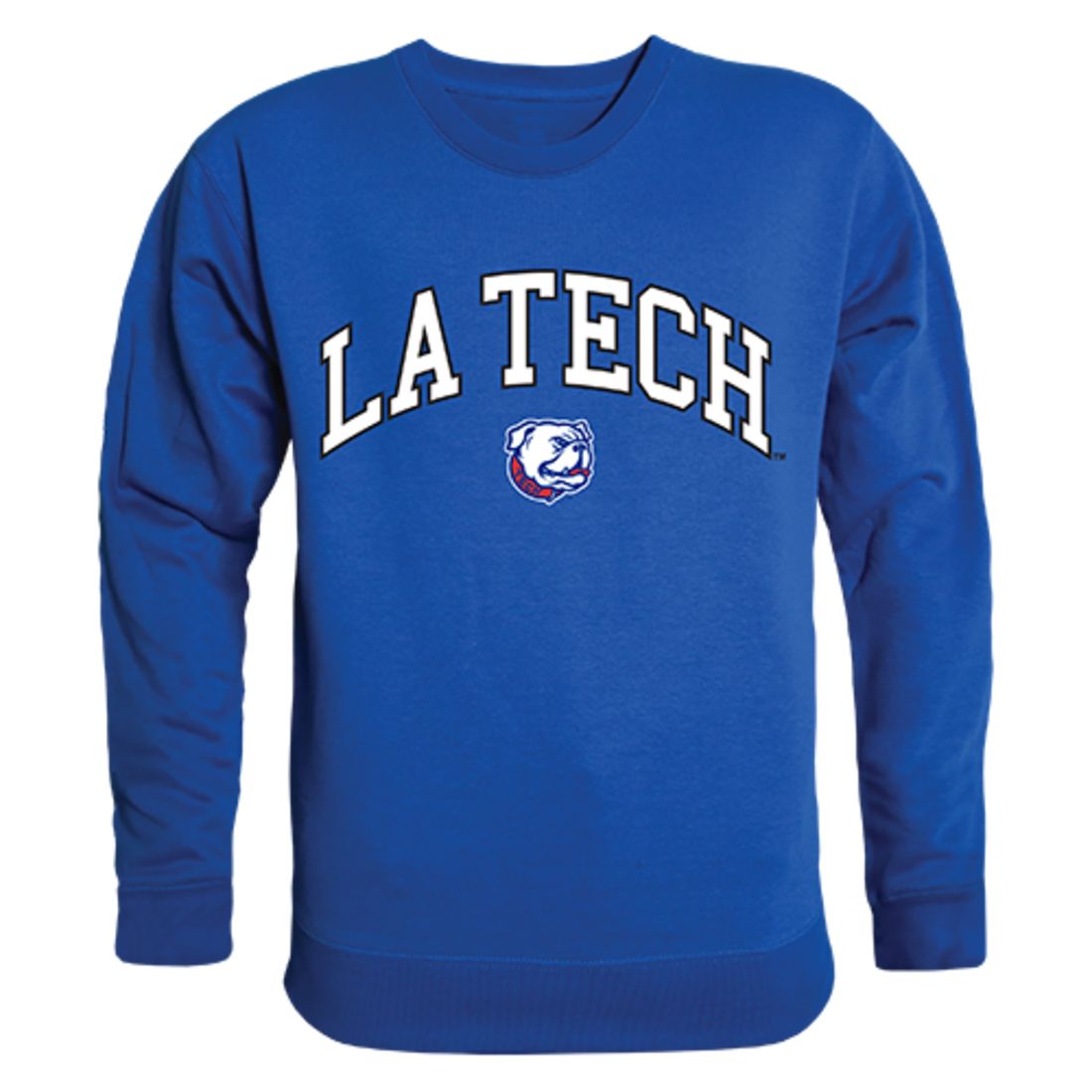 Louisiana Tech University Campus Crewneck Pullover Sweatshirt Sweater Royal