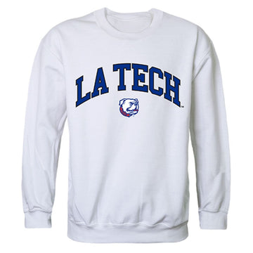 Louisiana Tech University Campus Crewneck Pullover Sweatshirt Sweater White