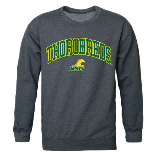 KYSU Kentucky State University Campus Crewneck Pullover Sweatshirt Sweater Heather Charcoal