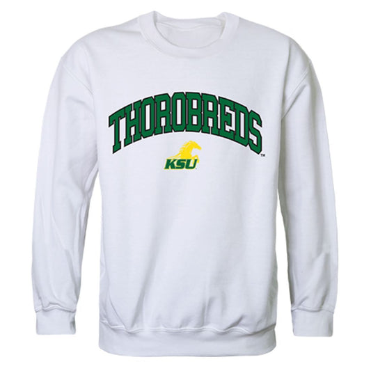 KYSU Kentucky State University Campus Crewneck Pullover Sweatshirt Sweater White
