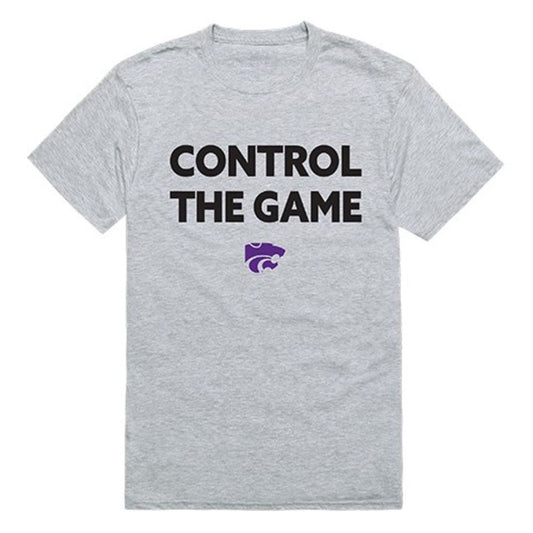 KSU Kansas State University Wildcats Control the Game T-Shirt Heather Grey