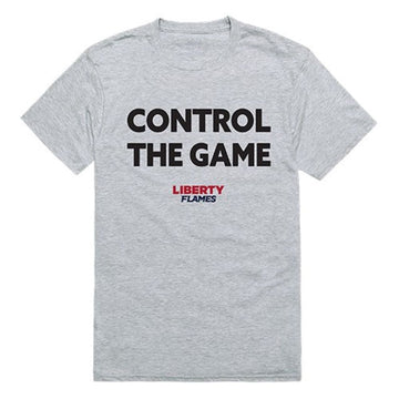 Liberty University Flames Control the Game T-Shirt Heather Grey