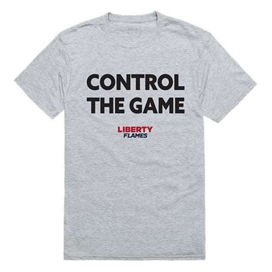 Liberty University Flames Control the Game T-Shirt Heather Grey
