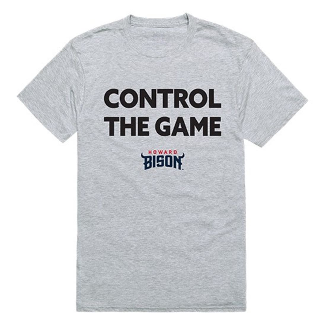 Howard University Bison Control the Game T-Shirt Heather Grey