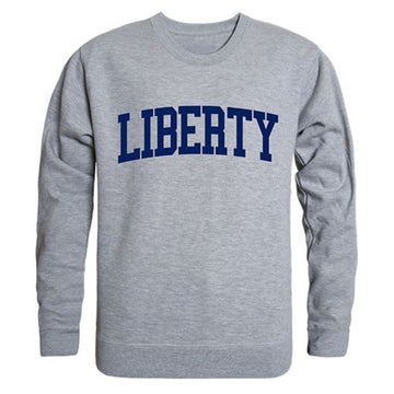 Liberty University Game Day Crewneck Pullover Sweatshirt Sweater Heather Grey