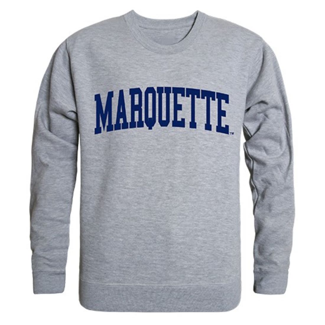 Marquette University Game Day Crewneck Pullover Sweatshirt Sweater Heather Grey