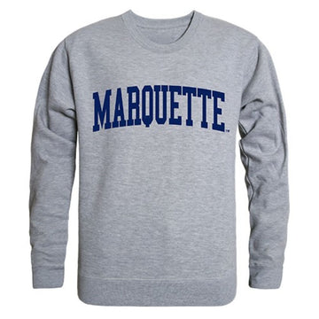 Marquette University Game Day Crewneck Pullover Sweatshirt Sweater Heather Grey