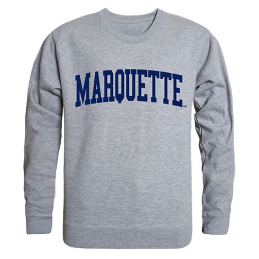 Marquette University Game Day Crewneck Pullover Sweatshirt Sweater Heather Grey