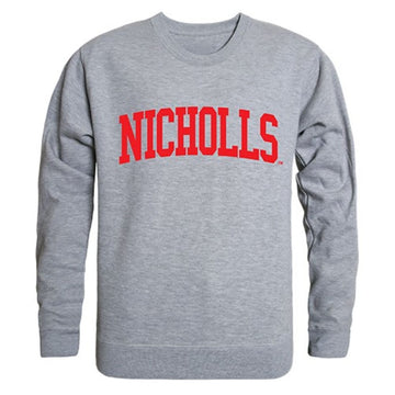 Nicholls State University Game Day Crewneck Pullover Sweatshirt Sweater Heather Grey