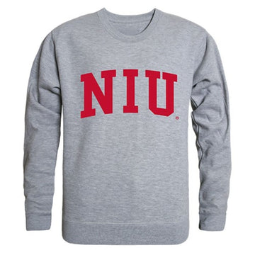 NIU Northern Illinois University Game Day Crewneck Pullover Sweatshirt Sweater Heather Grey