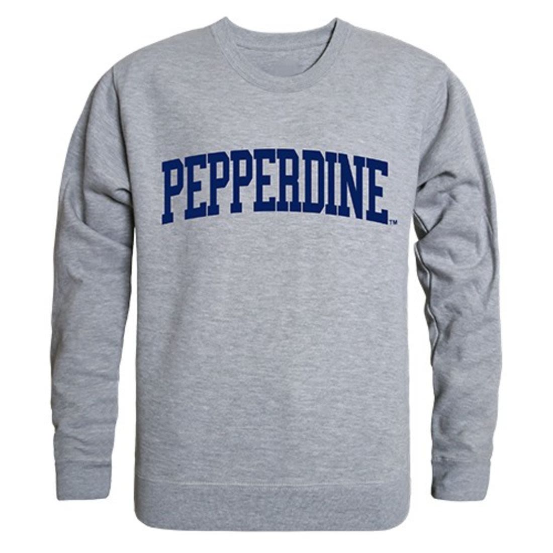 Pepperdine University Game Day Crewneck Pullover Sweatshirt Sweater Heather Grey
