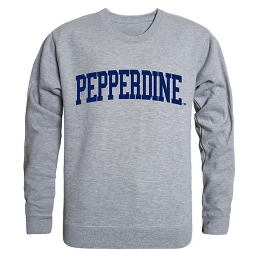 Pepperdine University Game Day Crewneck Pullover Sweatshirt Sweater Heather Grey