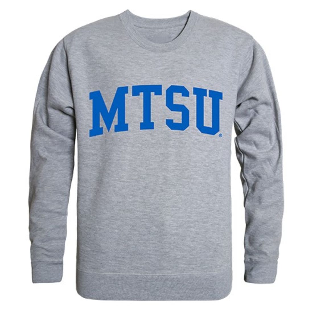 MTSU Middle Tennessee State University Game Day Crewneck Pullover Sweatshirt Sweater Heather Grey