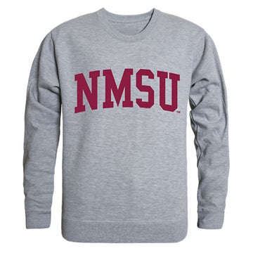 NMSU New Mexico State University Game Day Crewneck Pullover Sweatshirt Sweater Heather Grey
