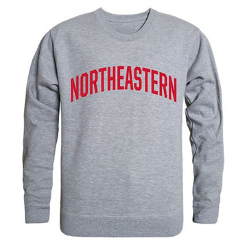 Northeastern University Game Day Crewneck Pullover Sweatshirt Sweater Heather Grey