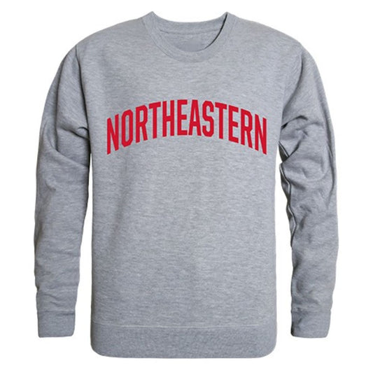 Northeastern University Game Day Crewneck Pullover Sweatshirt Sweater Heather Grey