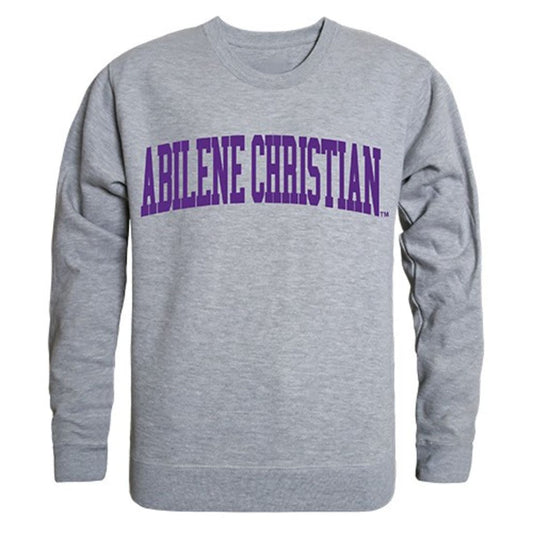 ACU Abilene Christian University Game Day Crewneck Pullover Sweatshirt Sweater Heather Grey