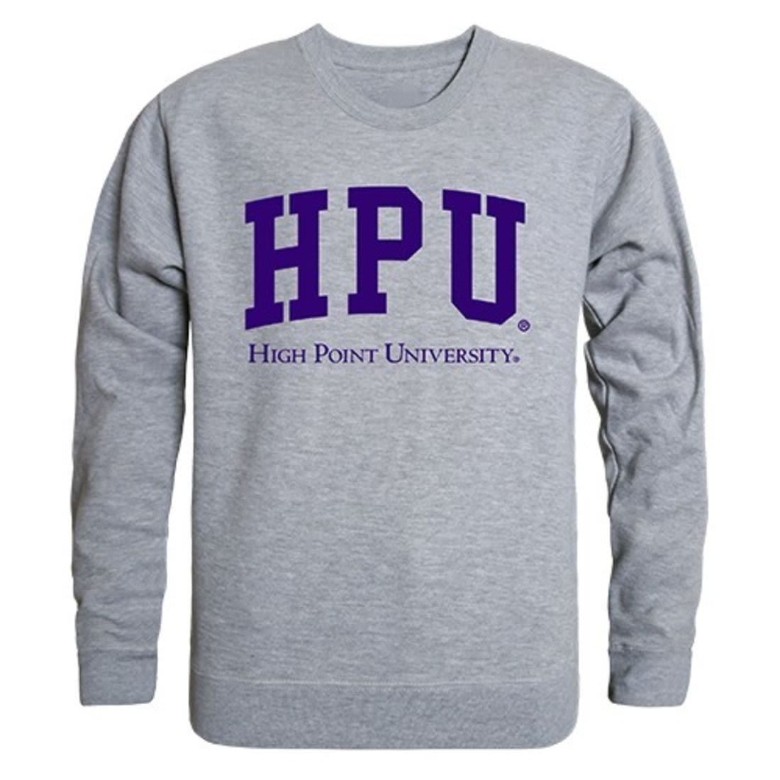 HPU High Point University Game Day Crewneck Pullover Sweatshirt Sweater Heather Grey