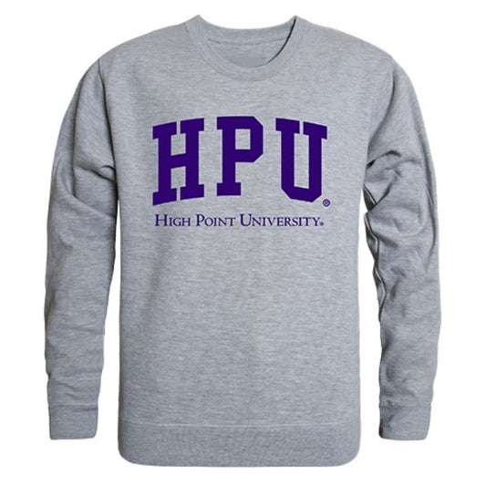 HPU High Point University Game Day Crewneck Pullover Sweatshirt Sweater Heather Grey