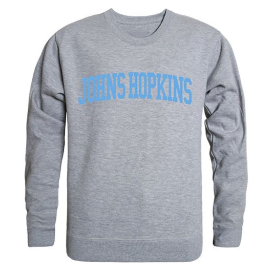 JHU Johns Hopkins University Game Day Crewneck Pullover Sweatshirt Sweater Heather Grey