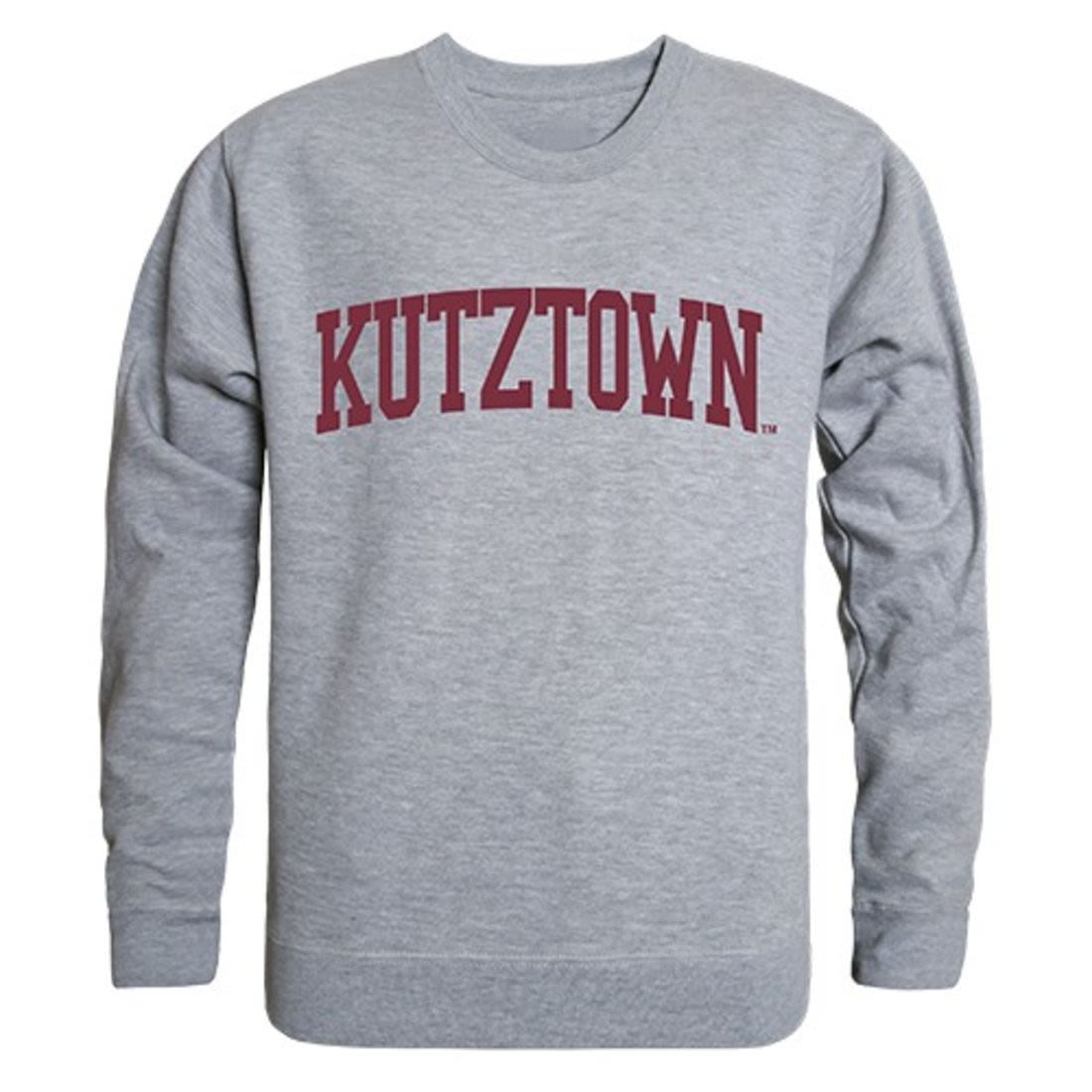 Kutztown University of Pennsylvania Game Day Crewneck Pullover Sweatshirt Sweater Heather Grey