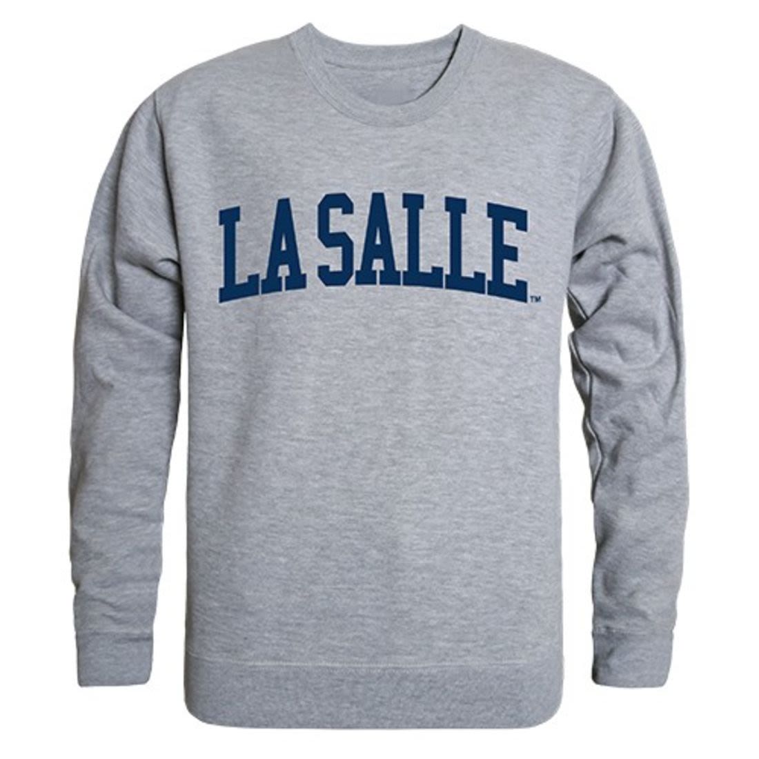 La Salle University Game Day Crewneck Pullover Sweatshirt Sweater Heather Grey