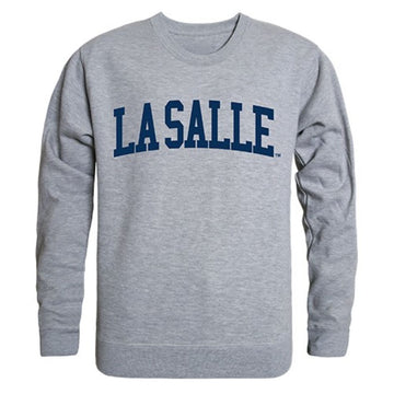 La Salle University Game Day Crewneck Pullover Sweatshirt Sweater Heather Grey