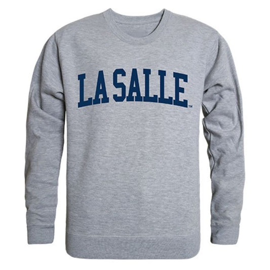 La Salle University Game Day Crewneck Pullover Sweatshirt Sweater Heather Grey