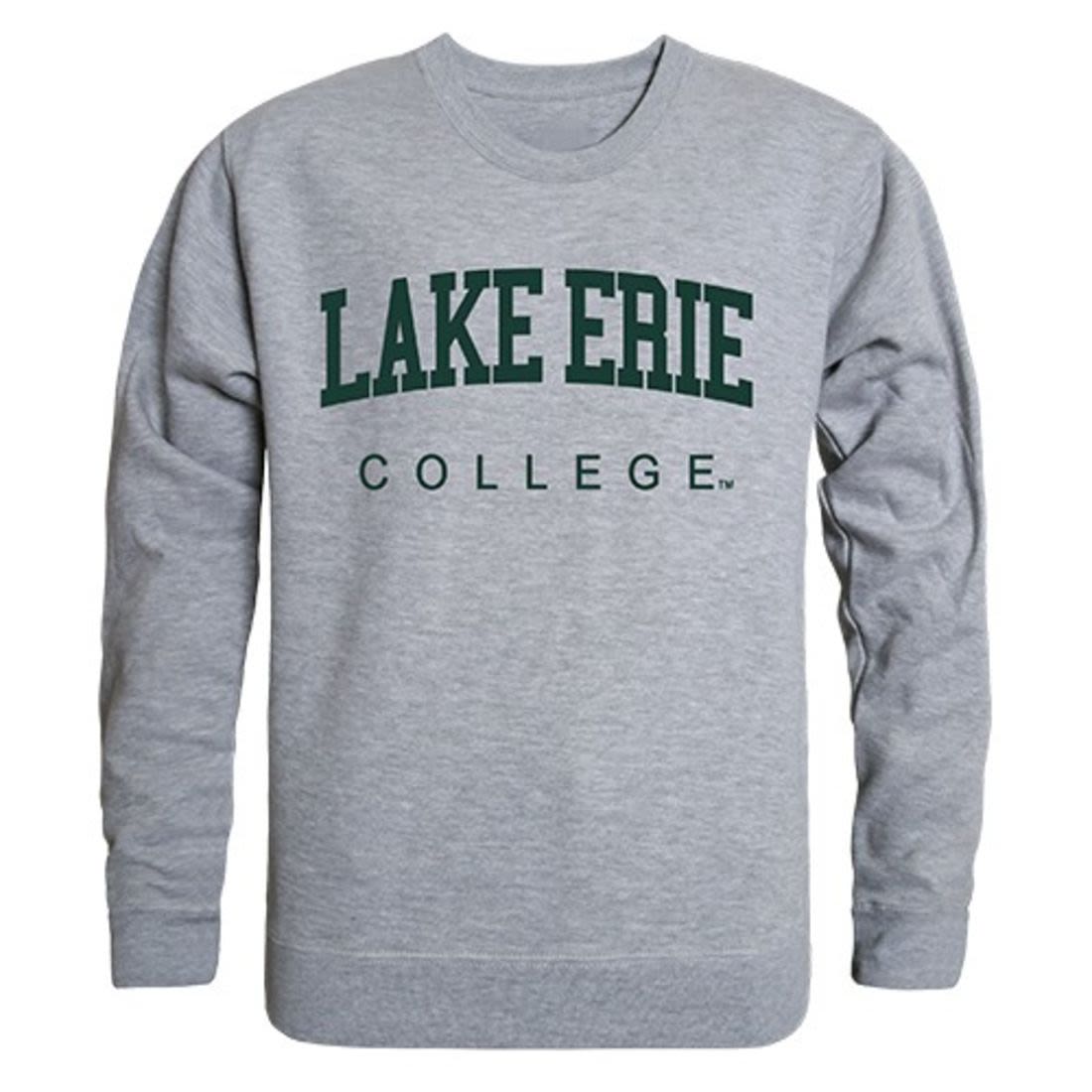 Lake Erie College Game Day Crewneck Pullover Sweatshirt Sweater Heather Grey