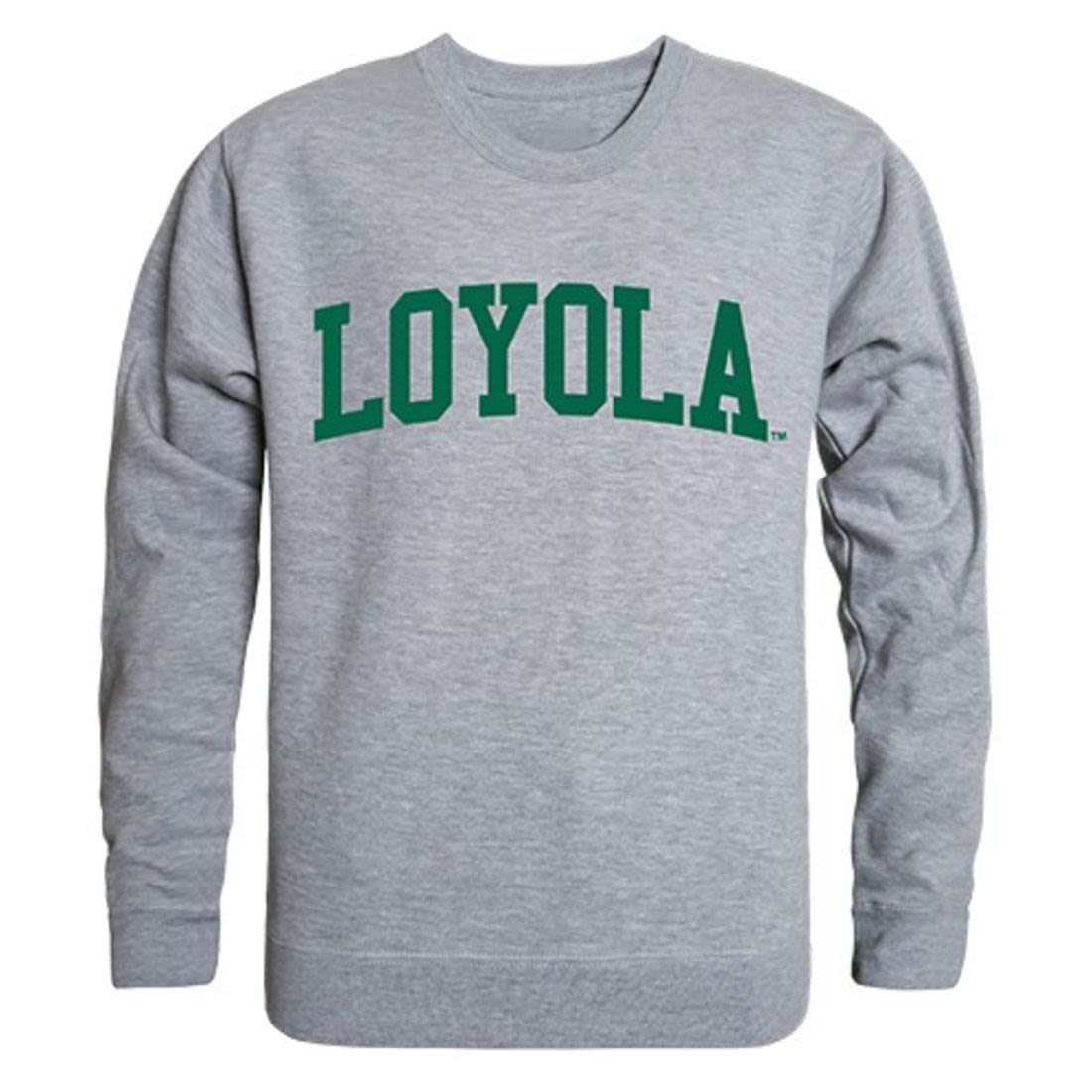 Loyola University Maryland Game Day Crewneck Pullover Sweatshirt Sweater Heather Grey