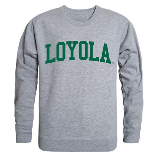Loyola University Maryland Game Day Crewneck Pullover Sweatshirt Sweater Heather Grey