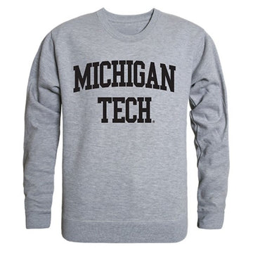Michigan Technological University Game Day Crewneck Pullover Sweatshirt Sweater Heather Grey